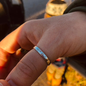 Silberring mit Initialen